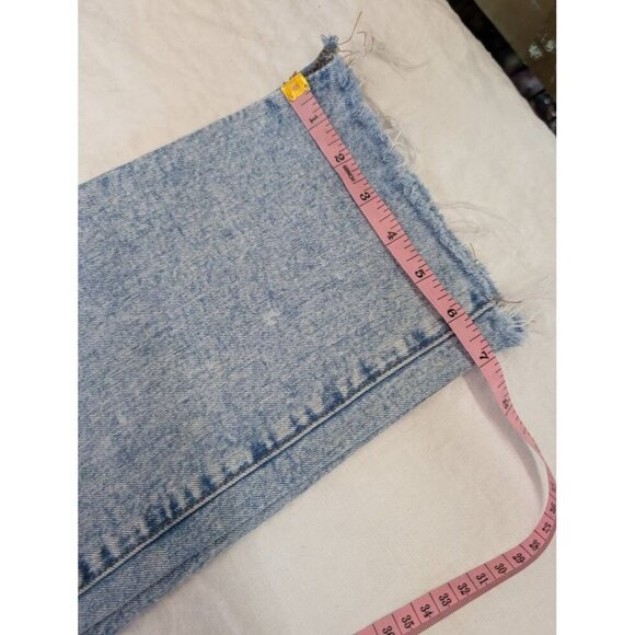 Express straight ankle high rise women's sz 4 regular stonewashed distressed K1 - Picture 13 of 14